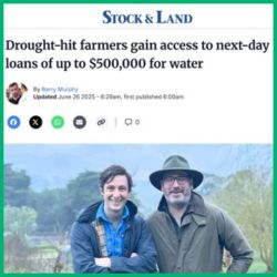 Drought-hit farmers gain access to next-day loans of up to $500,000 for water
